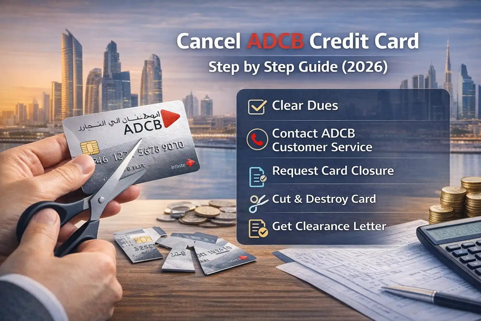 Cancel ADCB Credit Card in UAE