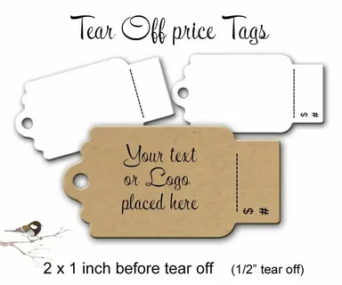 Custom Tear-Off Tags