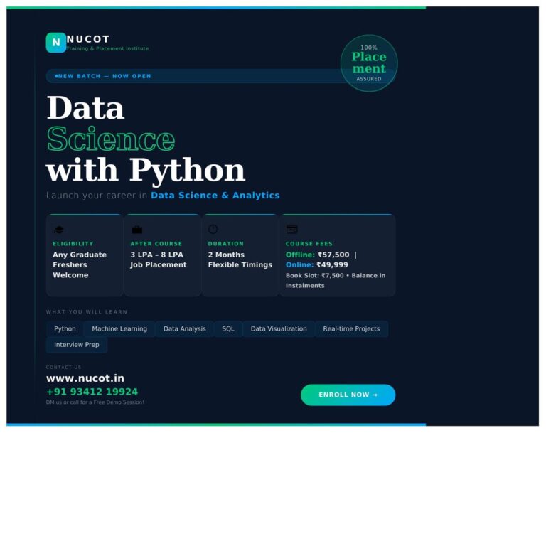 Best AI & Data Science Course with Python Placement in 2026