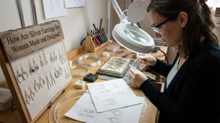 How Are Silver Earrings for Women Made and Designed