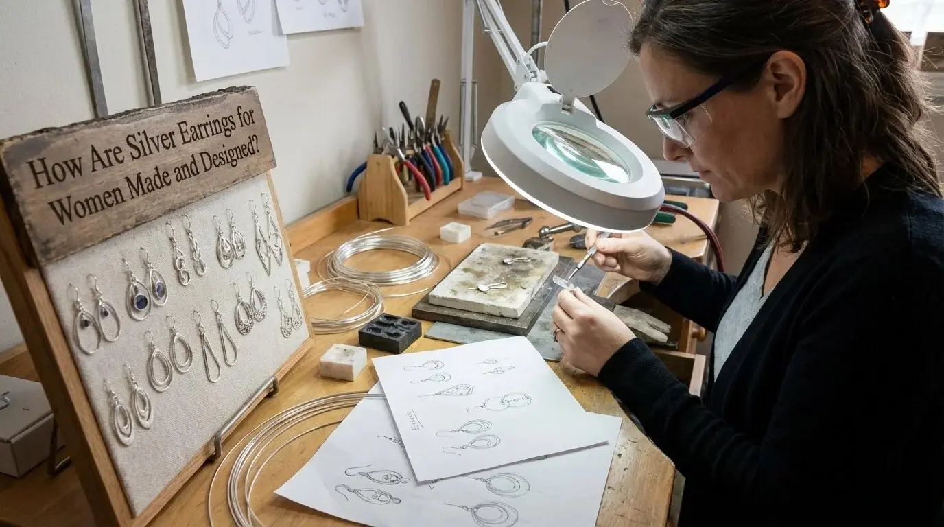 How Are Silver Earrings for Women Made and Designed